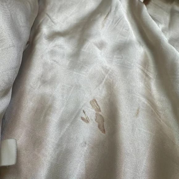 VINTAGE D’ESPRIT Fur and Knit Beige Tan Winter Coat Estimated Medium / Small - Picture 6 of 7